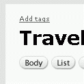 'Add Tags' link in Backpack 